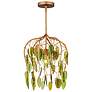 3_Midsummer 16" Wide Brass and Green Pendant Light more views