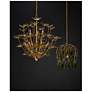6_Midsummer 16" Wide Brass and Green Pendant Light more views