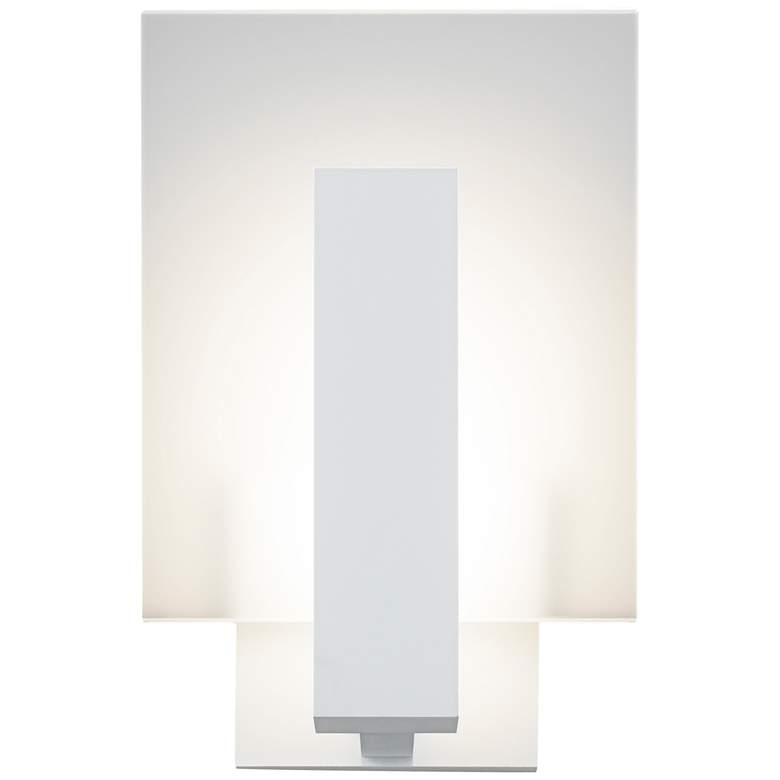 Midtown 10 3/4&quot;H Textured White Outdoor LED Wall Light