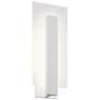 Midtown 18" High Textured White Outdoor LED Wall Light