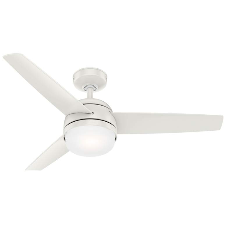 Image 1 Midtown 48 in Indoor Fresh White LED Ceiling Fan with Remote