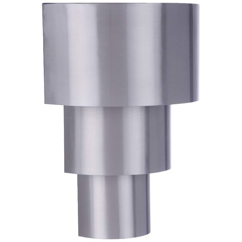 Image 1 Midtown 8 3/4" High Satin Aluminum LED Outdoor Wall Light