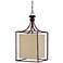 Midtown Collection Burnished Bronze Square Foyer Chandelier