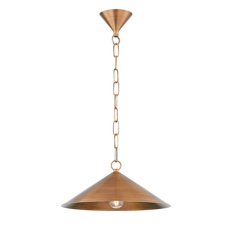 Image 1 Midvale 14 3/4" Wide Patina Brass Pendant Light