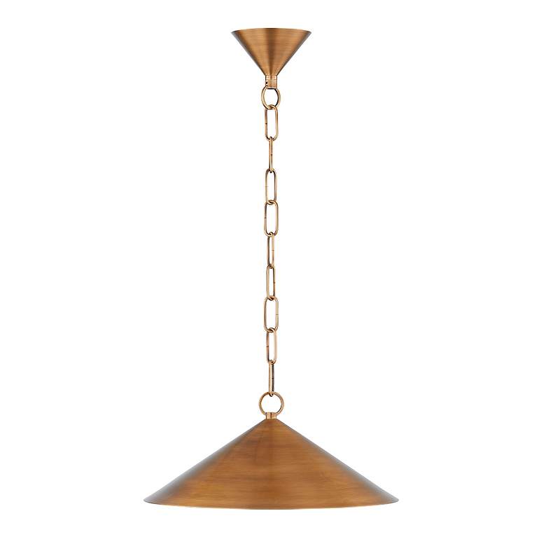 Image 3 Midvale 14 3/4" Wide Patina Brass Pendant Light more views
