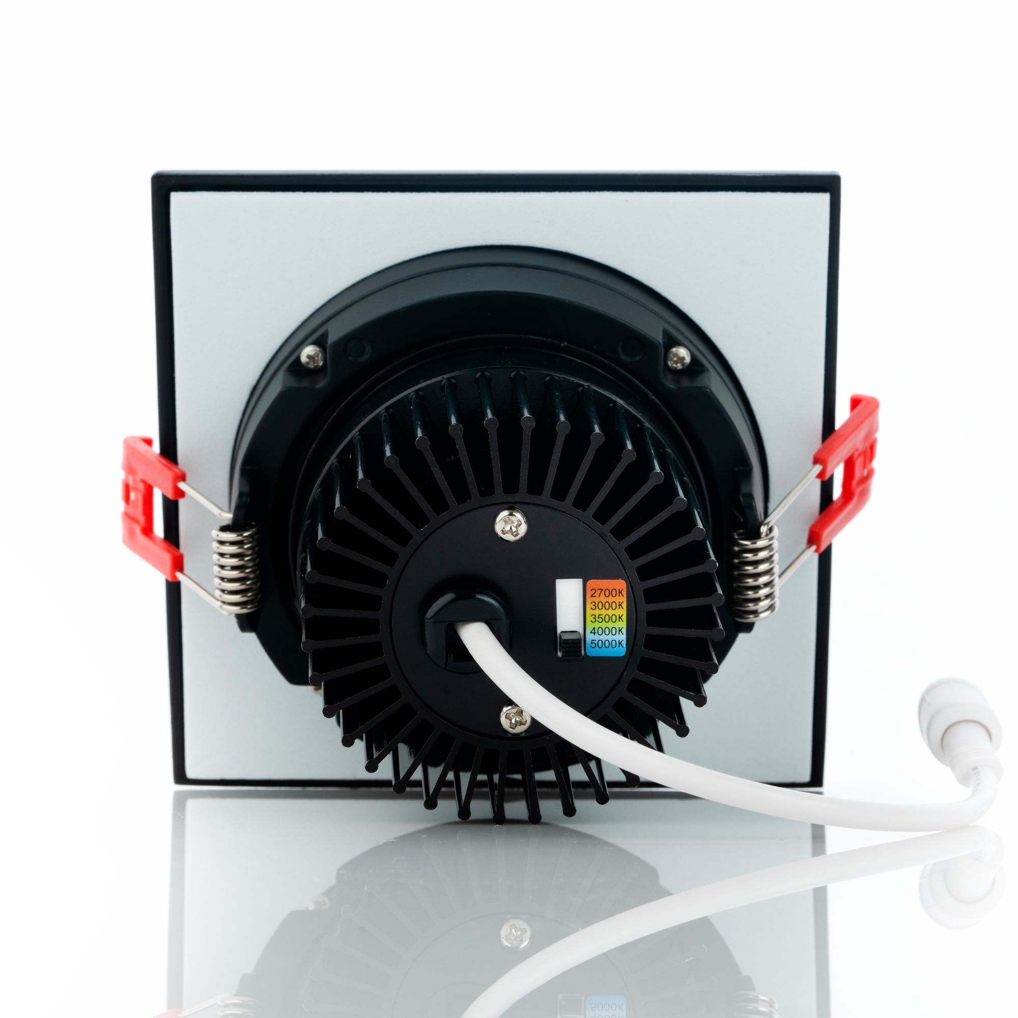 Image 4 Midway 3 1/2" Black LED Square Gimbal Recessed Downlight more views