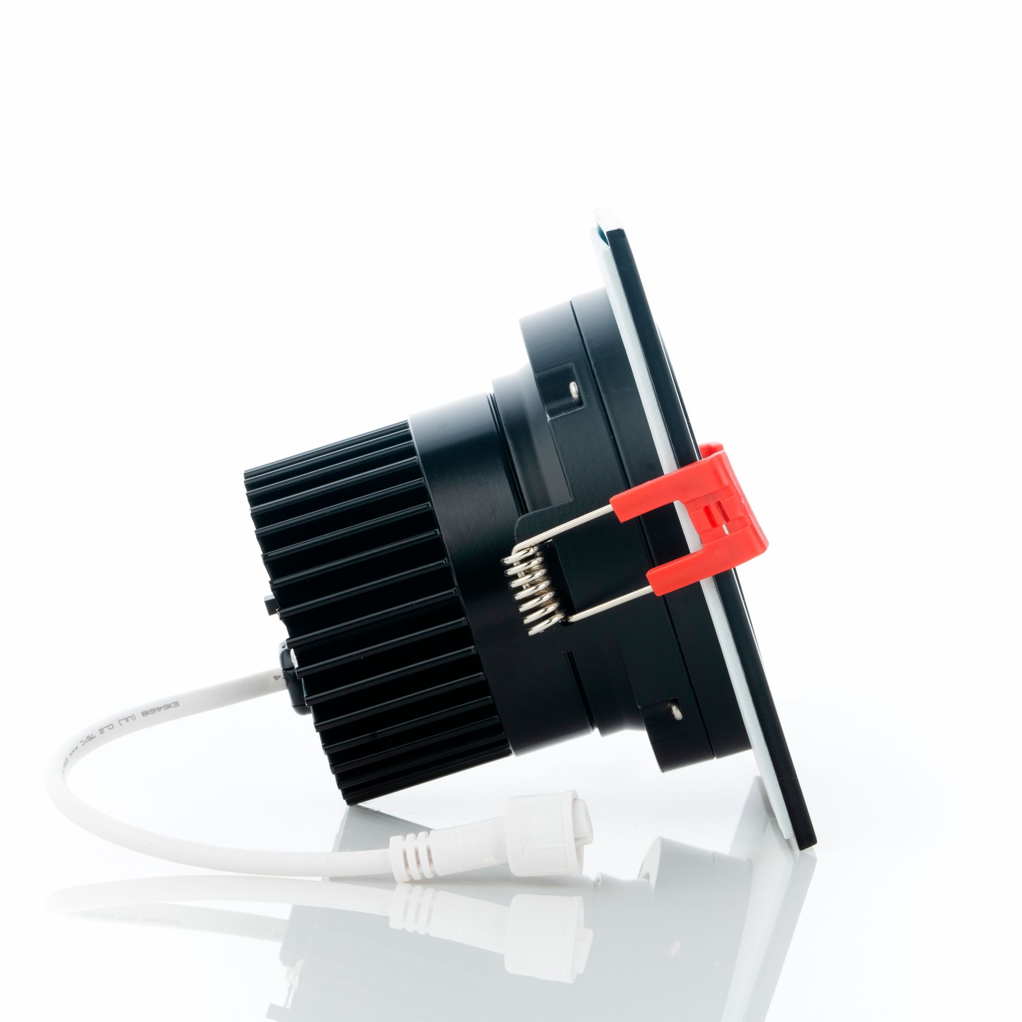 Image 7 Midway 3 1/2" Black LED Square Gimbal Recessed Downlight more views