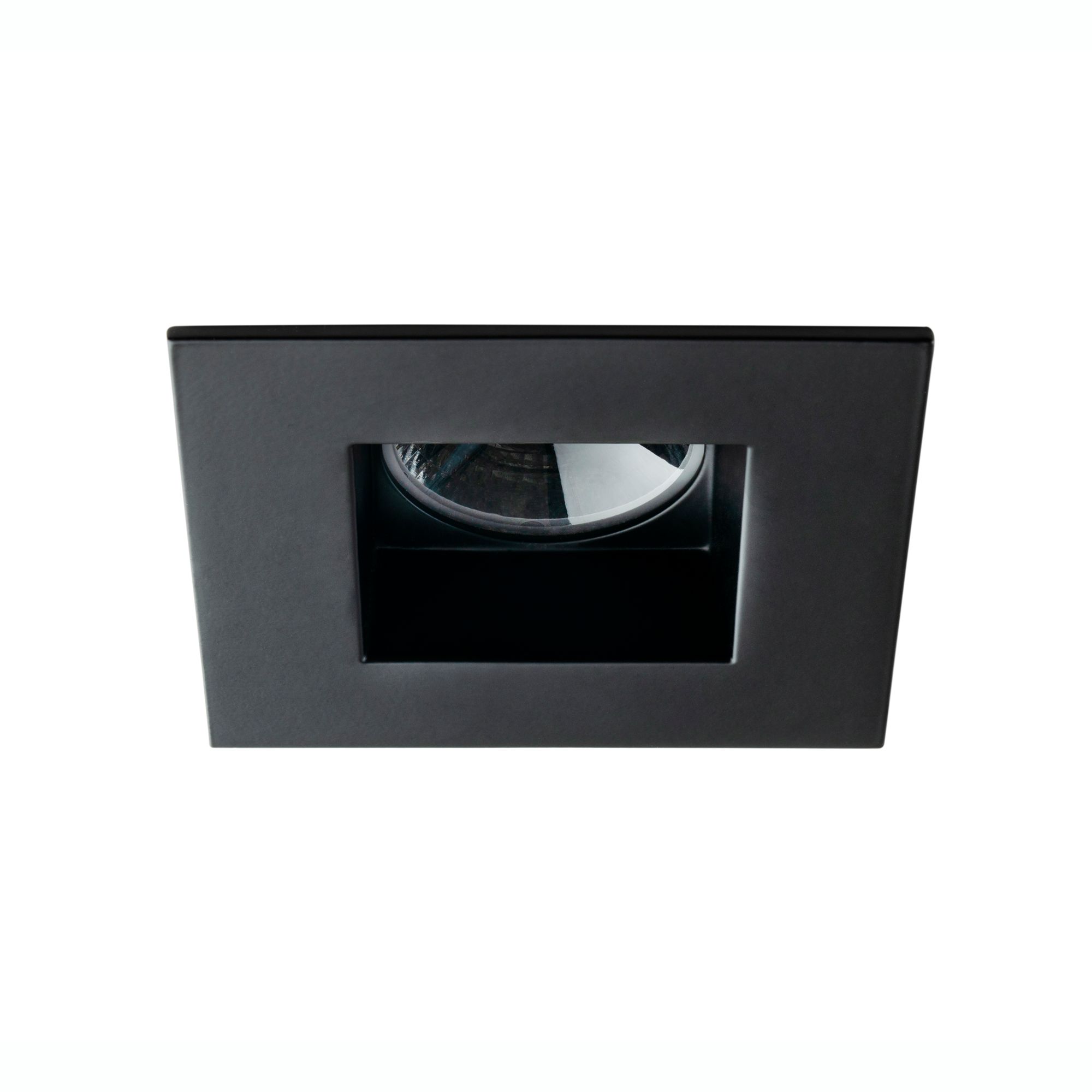 Midway 3 1/2" Black LED Square Gimbal Recessed Downlight