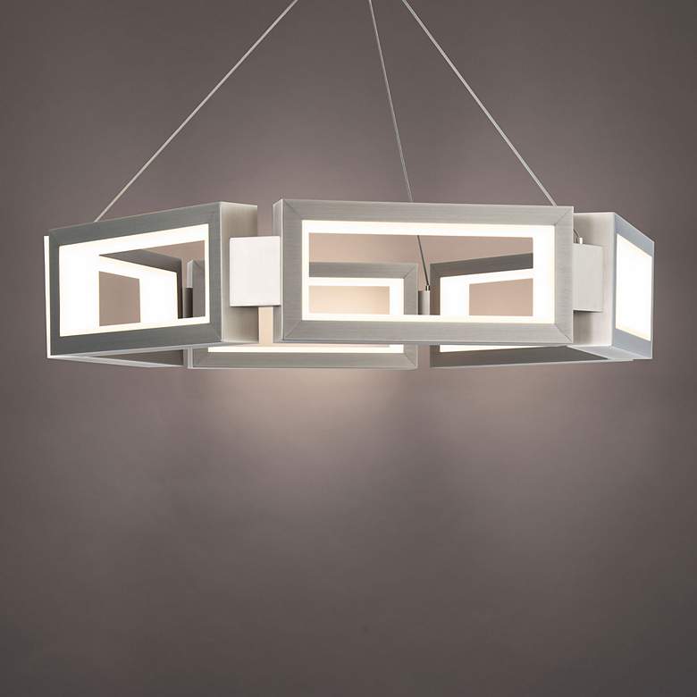 Image 1 Mies 6 Light 29" Wide Integrated LED Dru