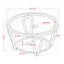 7_Miffa 31 1/4" Wide Black Nickel and Gray Glass Coffee Table more views
