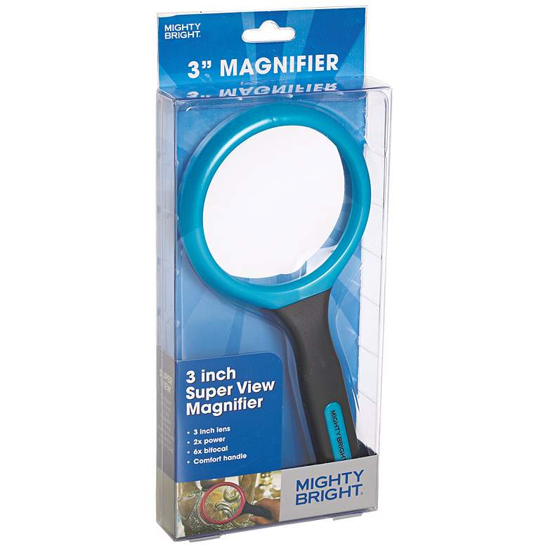 Image 1 Mighty Bright Blue 3 inch Wide Magnifier
