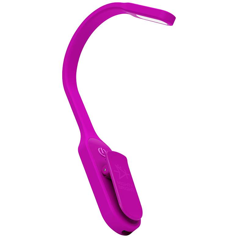 Image 1 Mighty Bright Recharge LED Clip-On Book Light in Purple
