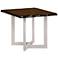 Miglio 24" Wide Oak Wood White Metal End Table 