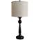 Migwetch Black Contemporary Candlestick Table Lamp