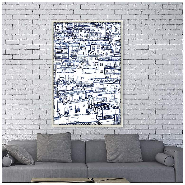 Image 2 Mijas 43"W x 63"H Contemporary Framed Art more views