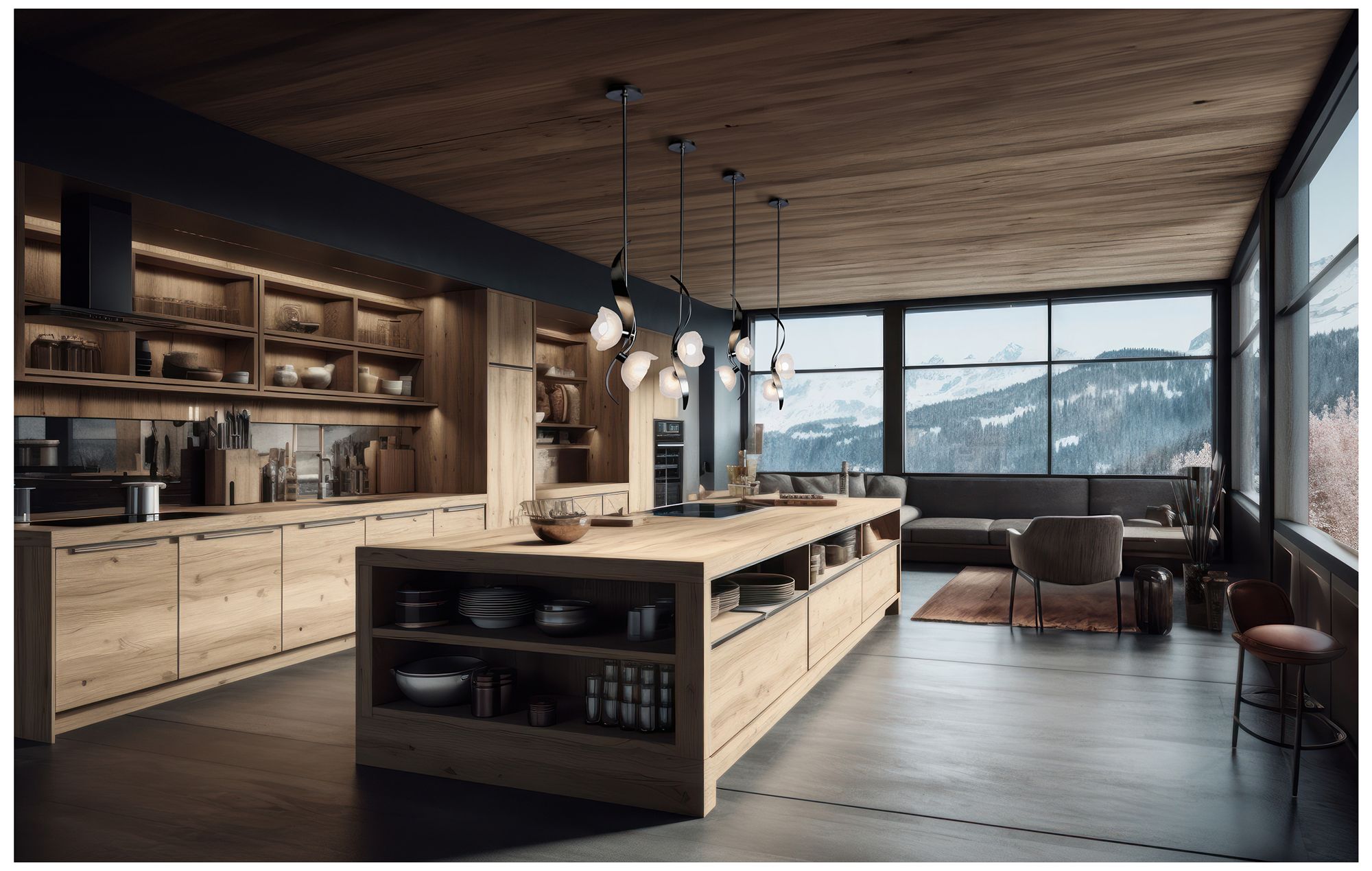 Image 3 Mika 10" Wide 2-Light Ink Kitchen Pendant more views