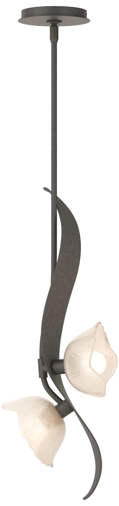 Mika 10" Wide 2-Light Natural Iron Kitchen Pendant