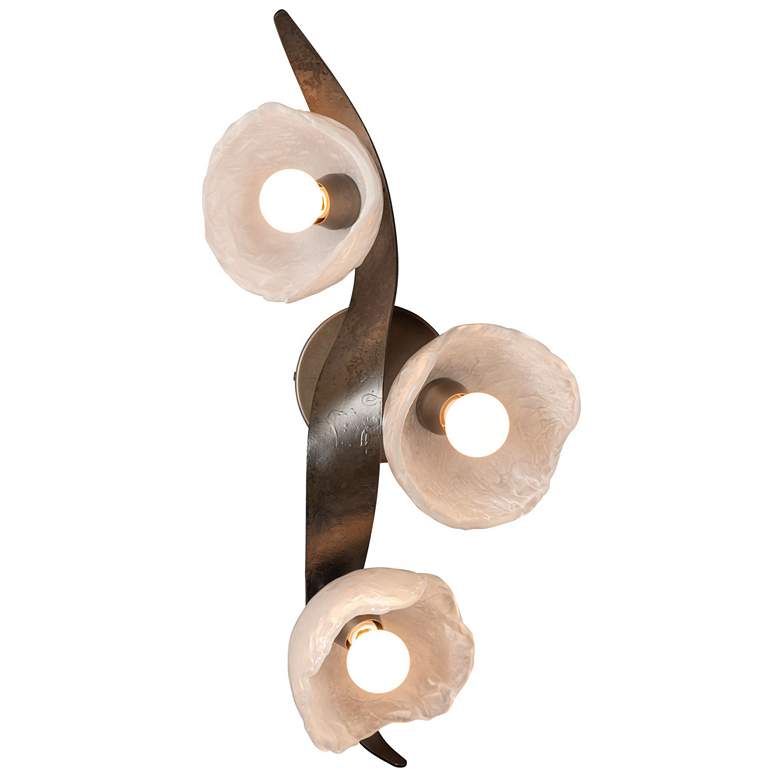 Image 1 Mika 24" Wide 3-Light Dark Smoke Large Sconce