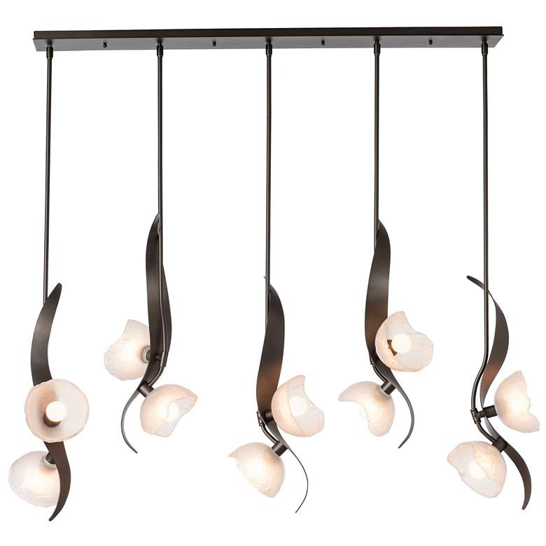 Image 1 Mika 53.6" Wide 10-Light Oil Rubbed Bronze Pendant