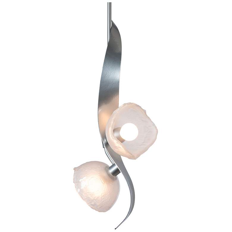 Image 1 Mika 9.7" Wide 2-Light Sterling Pendant