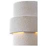 3_Mika Lavery Dark Sky 10" High White Ceramic Pocket Wall Sconce more views