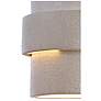 4_Mika Lavery Dark Sky 10" High White Ceramic Pocket Wall Sconce more views