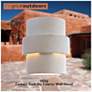 5_Mika Lavery Dark Sky 10" High White Ceramic Pocket Wall Sconce more views