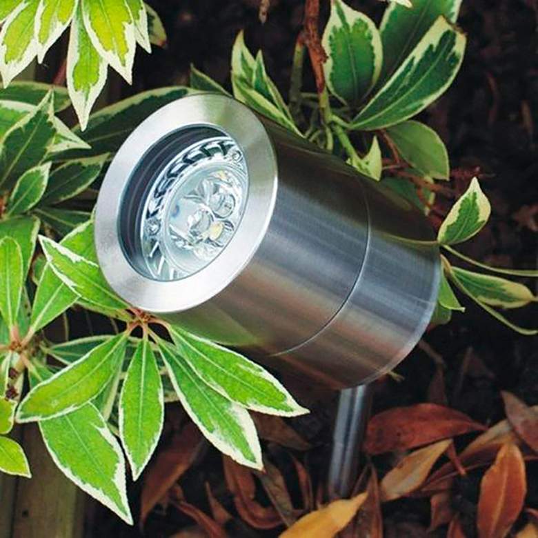 Image 3 Mikah 8 3/4 inch High Stainless Steel Landscape Spot Light more views