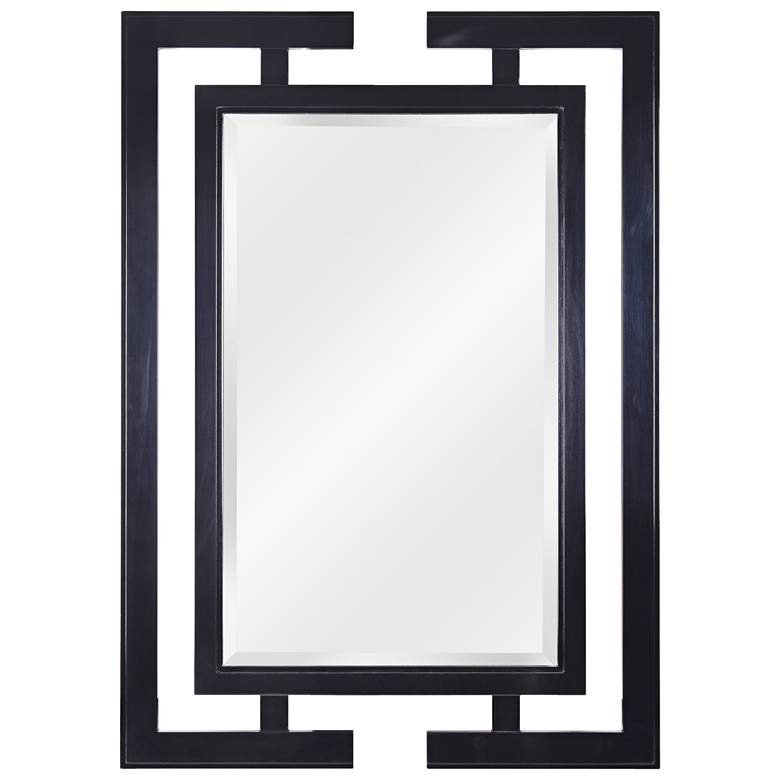 Image 2 Mikoto Gloss Black 29" x 41" Wall Mirror
