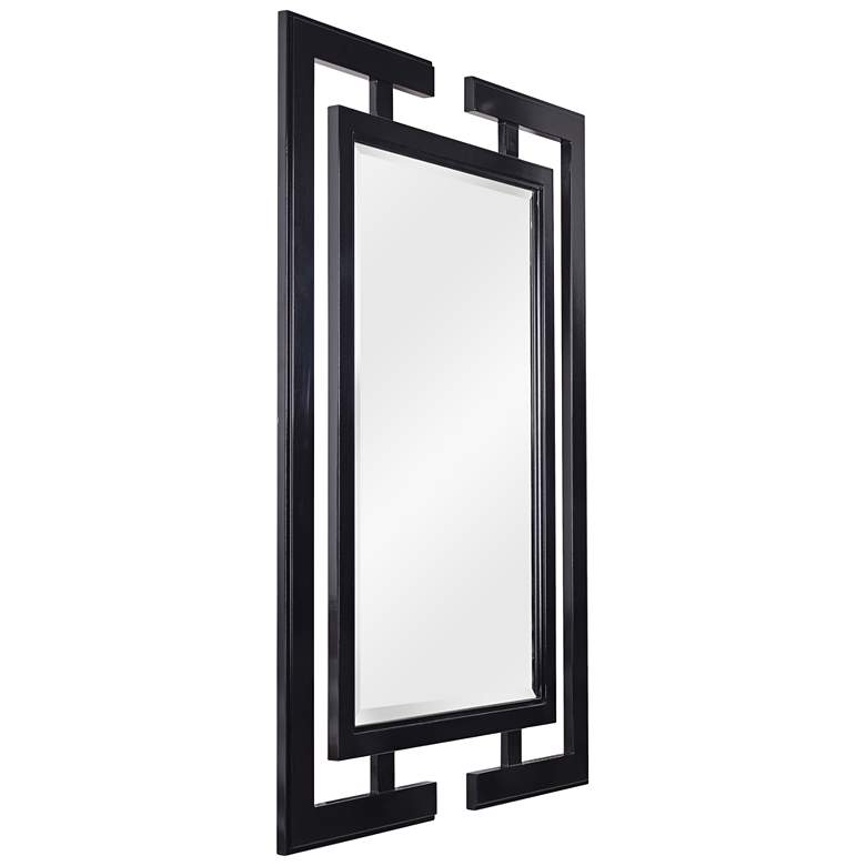 Image 3 Mikoto Gloss Black 29" x 41" Wall Mirror more views
