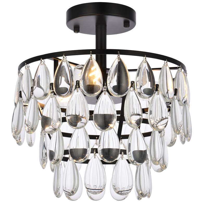 Image 1 Mila 12" Flush Mount In Black