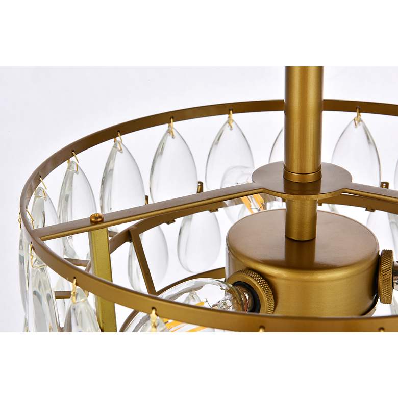 Image 7 Mila 12" Flush Mount In Brass more views