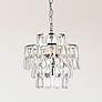 1_Mila 12" Wide Chrome with Clear Crystal Mini Pendant