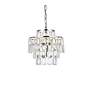 4_Mila 12" Wide Chrome with Clear Crystal Mini Pendant more views