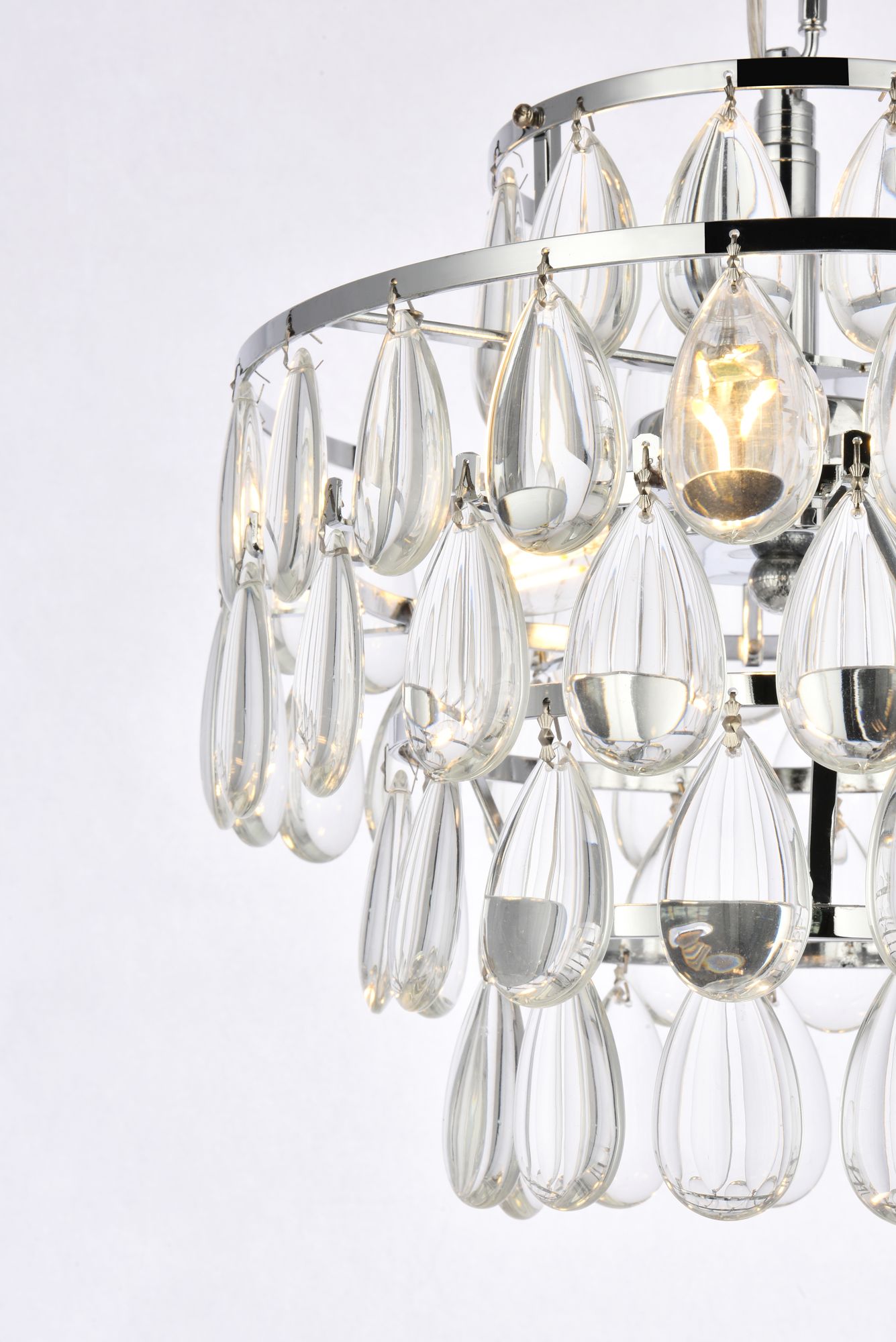 Image 6 Mila 12" Wide Chrome with Clear Crystal Mini Pendant more views