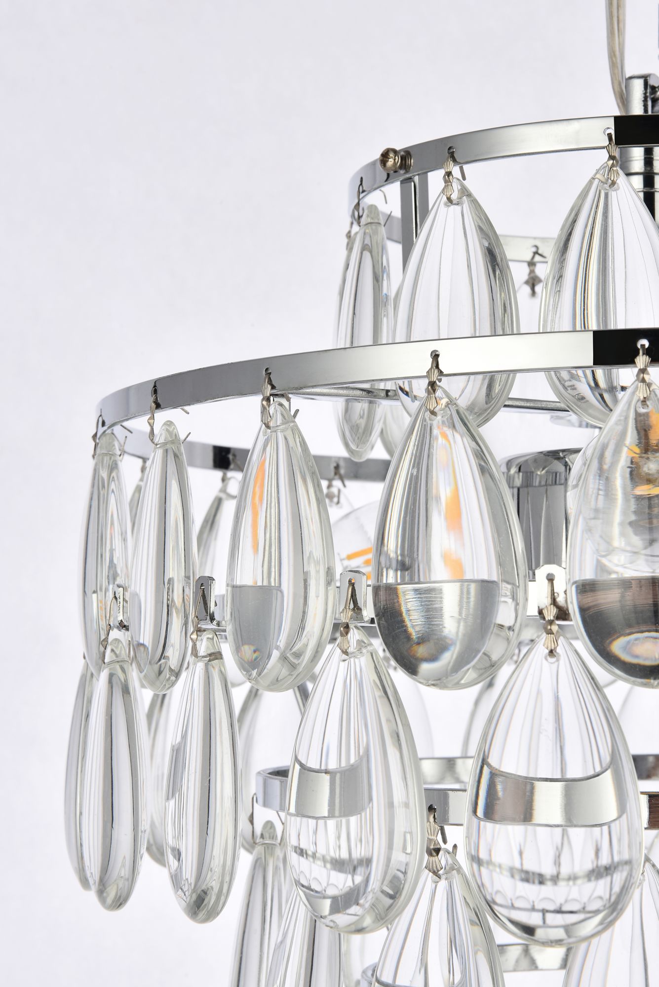 Image 7 Mila 12" Wide Chrome with Clear Crystal Mini Pendant more views