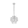 Mila 12" Wide Chrome with Clear Crystal Mini Pendant