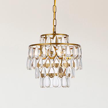 Mila 12" Wide Brass 3-Light Mini Pendant