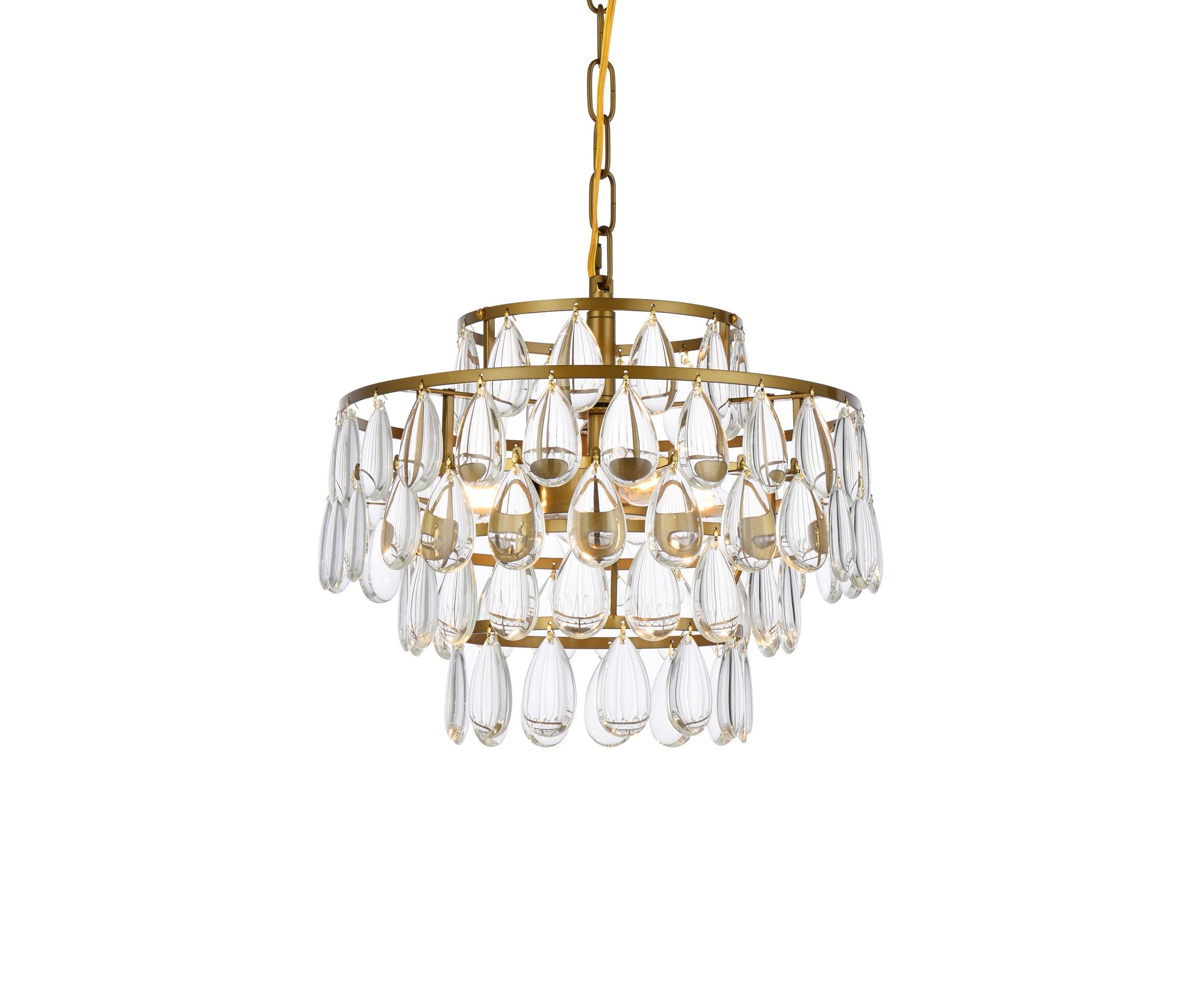 Image 3 Mila 14" Brass Pendant Light more views