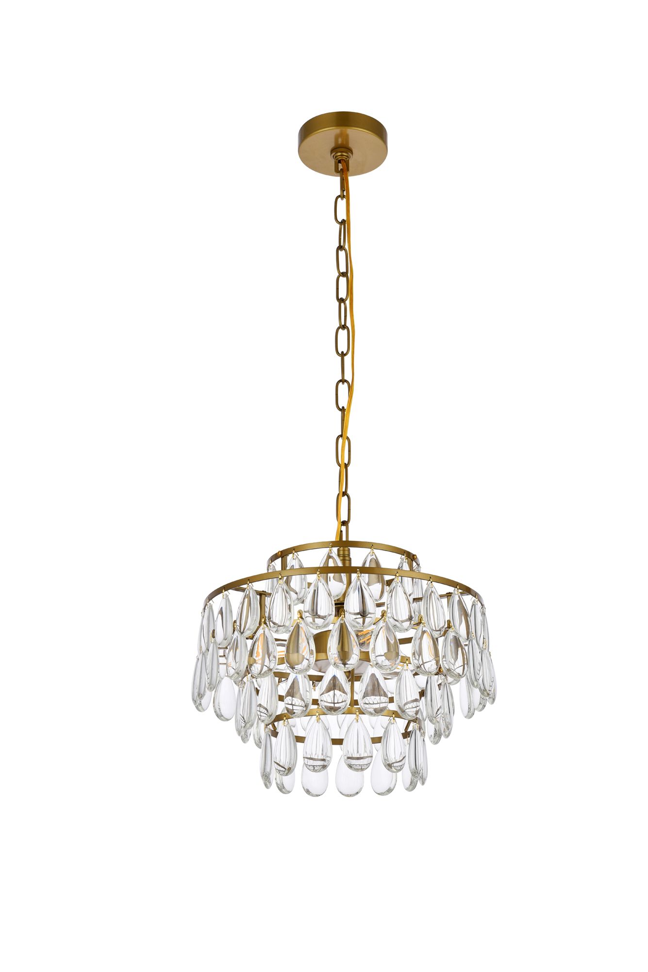 Image 7 Mila 14" Brass Pendant Light more views