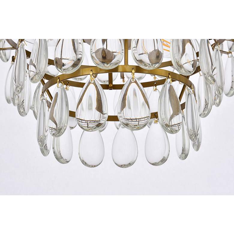 Image 4 Mila 14" Flush Mount In Brass more views