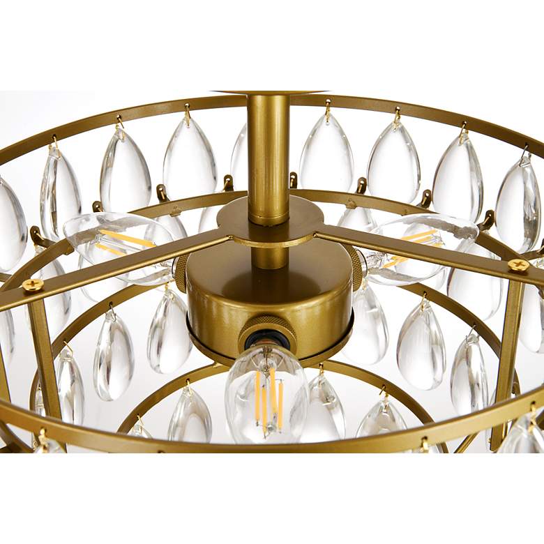 Image 6 Mila 14" Flush Mount In Brass more views