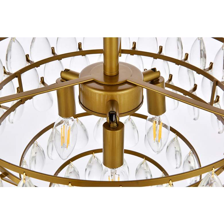 Image 7 Mila 16" Flush Mount In Brass more views