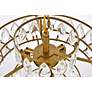 7_Mila 16" Wide Brass and Clear Crystal Pendant Light more views