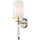 Mila 19 1/2" High Brushed Nickel Wall Sconce