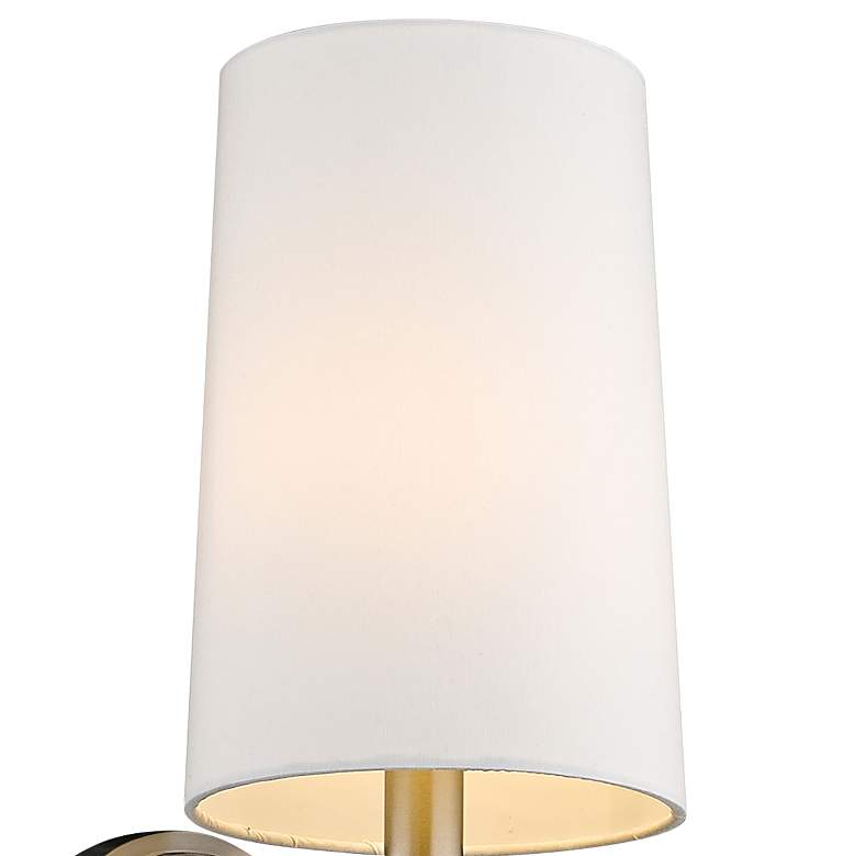 Image 2 Mila 19 1/2" High Brushed Nickel Wall Sconce more views