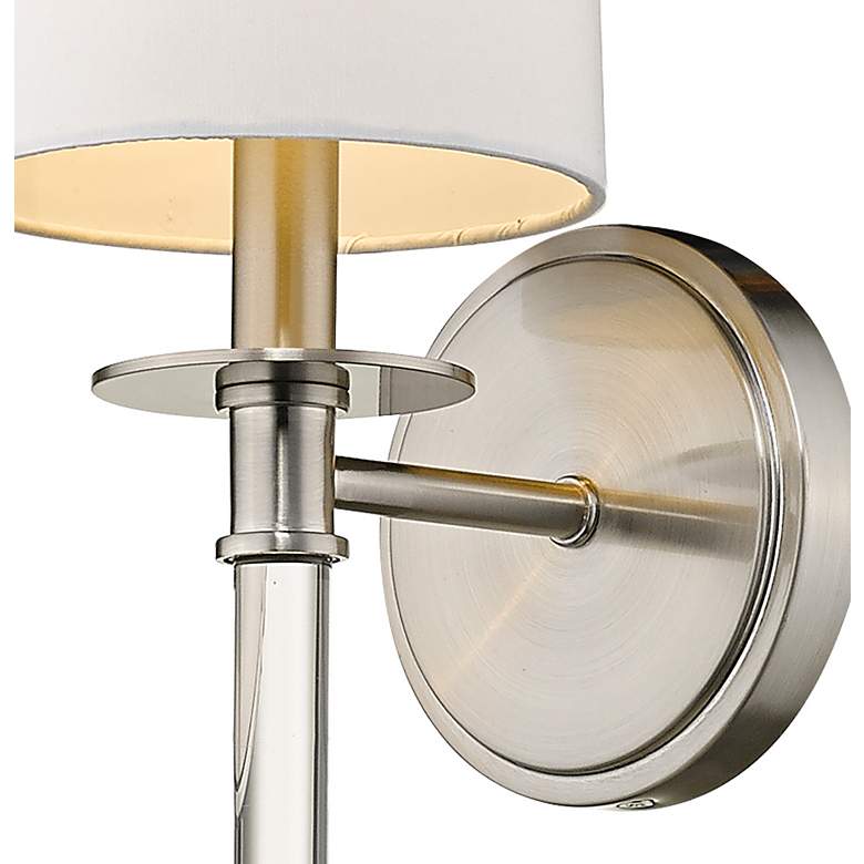 Image 3 Mila 19 1/2" High Brushed Nickel Wall Sconce more views