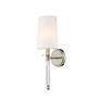 3_Mila 19 1/2" High Brushed Nickel Wall Sconce more views