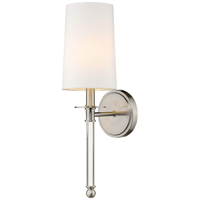 Image 4 Mila 19 1/2" High Brushed Nickel Wall Sconce more views