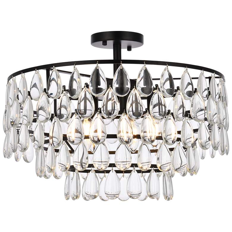 Image 1 Mila 20" Flush Mount In Black